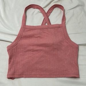 cute american eagle pink tank top